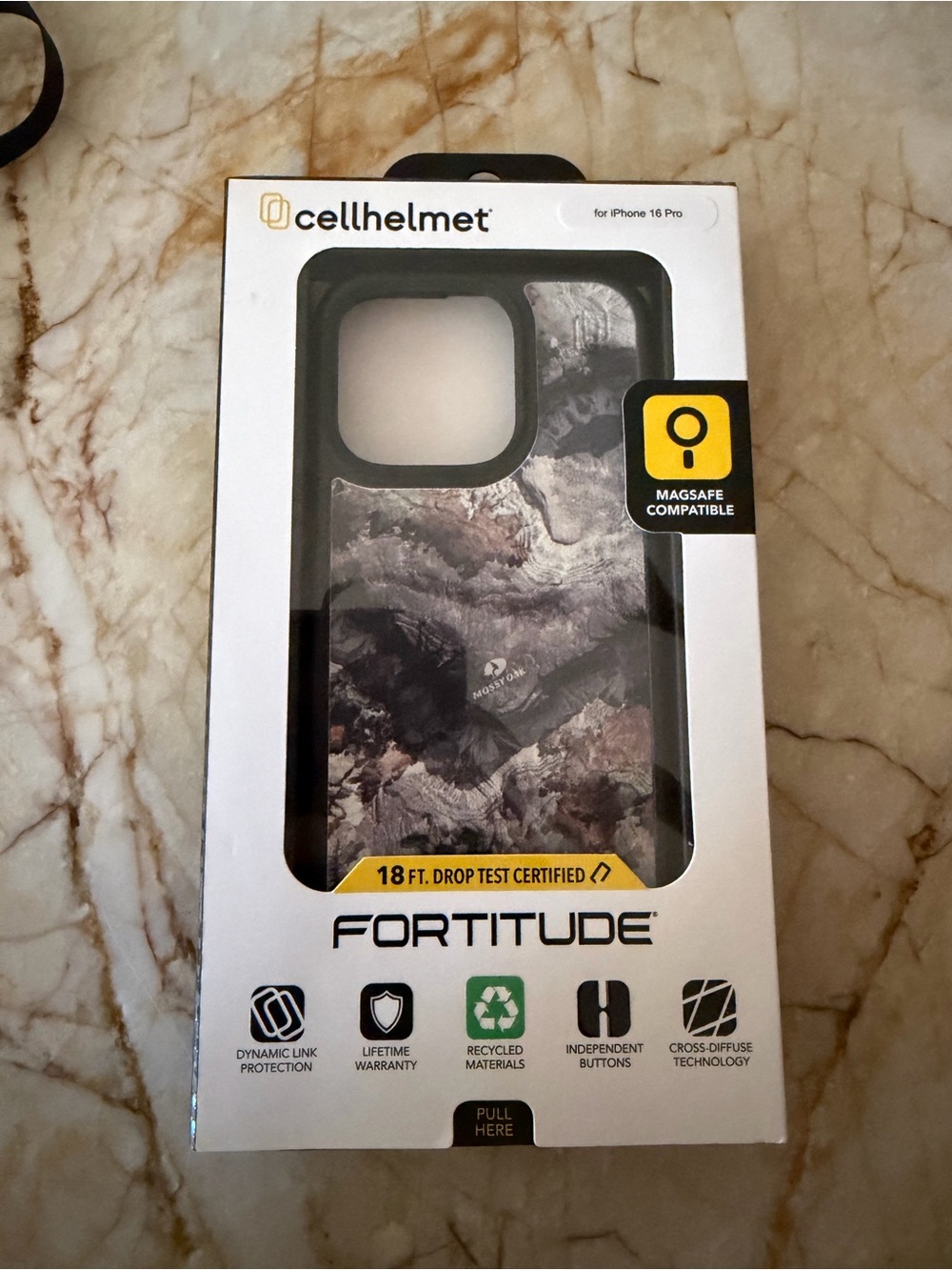 Fortitude iPhone 16 Pro Case - Camo Hunter Gray